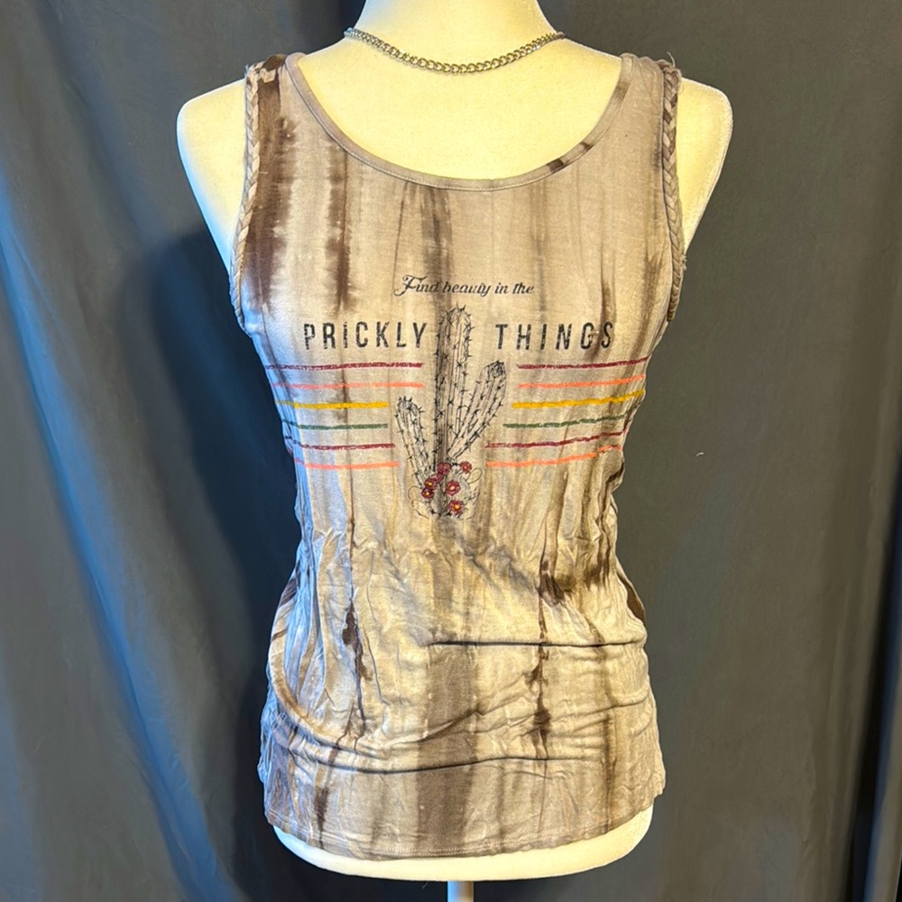 Maurices Brown Graphic Tank Top